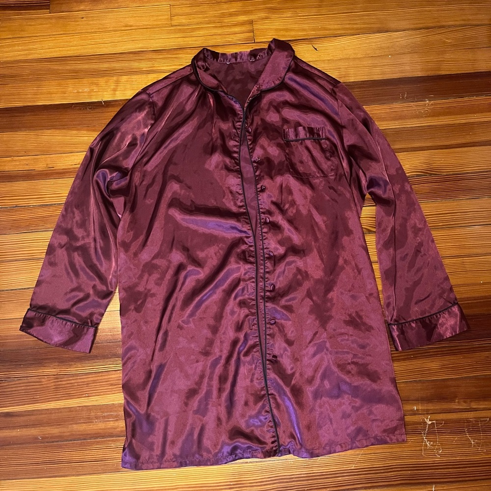 Burgundy robe